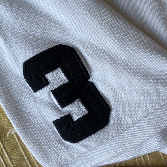 Polo Ralph Lauren Custom Slim Fit Big Pony Mesh Polo Shirt|White/Black, L - Picture 5 of 13